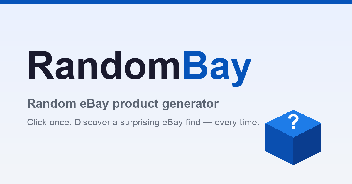 Random Ebay Stuff My Random Products — Random eBay Product Generator | Discover Unique ...